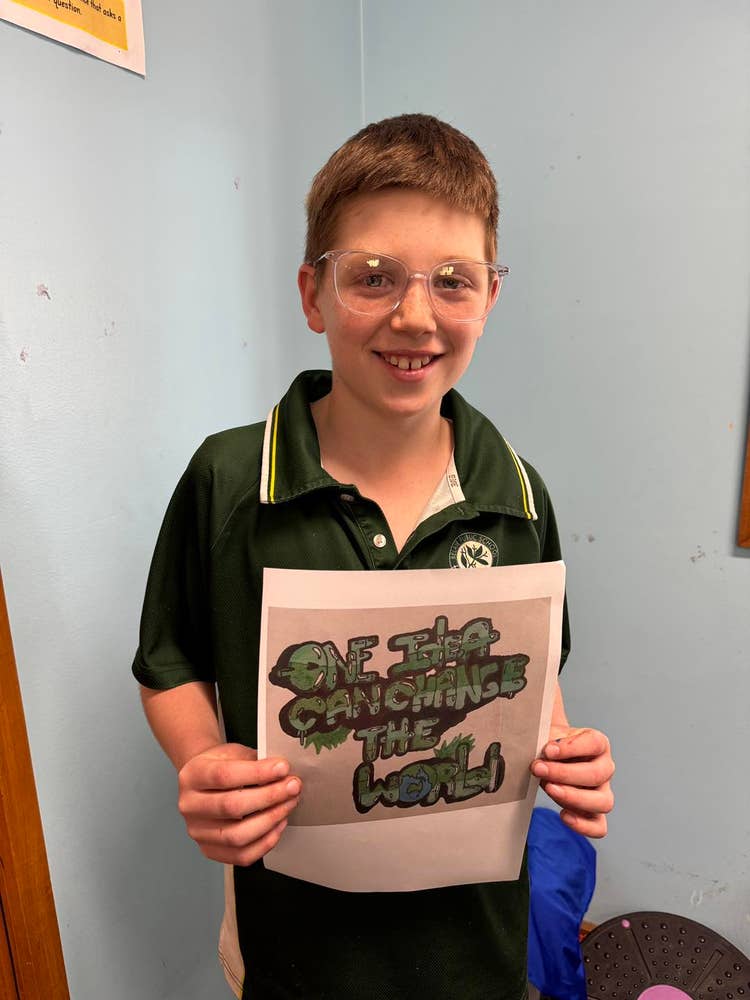 Student winner of art competition